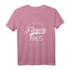 Lustiges 56. Geburtstag T-Shirt Jahrgang 1965 Februar - Vintage Style Geschenk für Männer und Frauen zum Jubiläum