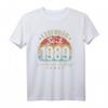 34. Geburtstag Legendär Seit 1989 T-Shirt – Lustiges Retro Geburtstagsgeschenk für Männer, Frauen und Kinder