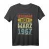 53. Geburtstag Geschenk Legendär seit März 1967 T-Shirt – Vintage Style für Männer und Frauen, perfekt als Geburtstags- oder Familiengeschenk