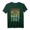 53. Geburtstag Geschenk Legendär seit März 1967 T-Shirt – Vintage Style für Männer und Frauen, perfekt als Geburtstags- oder Familiengeschenk