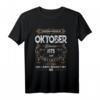 Lustiges 46. Geburtstag T-Shirt Jahrgang 1975 Oktober – Vintage Legendär Geschenk für Sie & Ihn