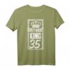 Herren 35. Geburtstag Geschenk 1985 Birthday King Krone T-Shirt – Lustiges Party Outfit für den besonderen Tag