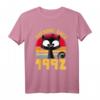 Jahrgang 1992 | Schwarze Katze | Lustiges 30. Geburtstag T-Shirt für Katzenliebhaber & Humorvolle Geburtstagsgeschenke