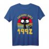 Jahrgang 1992 | Schwarze Katze | Lustiges 30. Geburtstag T-Shirt für Katzenliebhaber & Humorvolle Geburtstagsgeschenke