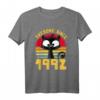 Jahrgang 1992 | Schwarze Katze | Lustiges 30. Geburtstag T-Shirt für Katzenliebhaber & Humorvolle Geburtstagsgeschenke