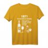 Geburtstag Spruch Deko Vintage - Besonderer Jahrgang 1971 T-Shirt für Frauen & Männer, Humorvolles Geschenk zum 50., 60., 70. Geburtstag