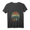 Damen & Herren 48. Geburtstag Geschenk - Jahrgang Awesome Since Juli 1973 T-Shirt mit V-Ausschnitt, Vintage Geburtstagspost für Männer & Frauen