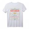 Lustiges 37. Geburtstag T-Shirt Jahrgang 1984 November - Vintage Design für Männer und Frauen, Geschenkidee für Freunde, Familie und Kollegen