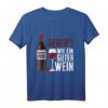 30. Geburtstag Jahrgang 1990 Wein Spruch T-Shirt – Lustiges Geschenk für Weinliebhaber, Freunde & Familie