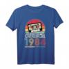 1984 Jahrgang Geburtstag Retro Vintage T-Shirt - Lustiges Geschenk zum 38. Geburtstag mit Kassette Design für Männer und Frauen