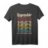 Legendär seit 1962 Jahrgang T-Shirt – Lustiges Retro Geburtstagsgeschenk für Männer