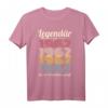 Legendär seit 1962 Jahrgang T-Shirt – Lustiges Retro Geburtstagsgeschenk für Männer