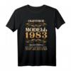 Herren 39. Geburtstag Oldtimer Spruch Geschenk Modell 39 1983 T-Shirt – Vintage Auto Geschenk für Oldtimer-Liebhaber