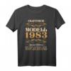 Herren 39. Geburtstag Oldtimer Spruch Geschenk Modell 39 1983 T-Shirt – Vintage Auto Geschenk für Oldtimer-Liebhaber