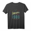 Legendär seit Juni 1980 - HapOwl Geschenk Jahrgang T-Shirt für Vintage-Liebhaber und Jubilare