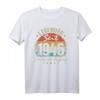 76. Geburtstag Legendär Seit 1946 T-Shirt – Lustiges Retro Geburtstagsgeschenk für Männer, Frauen, Kinder & Weihnachten