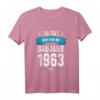 Deko Geburtstag Mann Frau – Besonderer Jahrgang 1963 T-Shirt mit Karte, Torte und Tischdeko für eine lustige Geburtstagsüberraschung