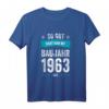 Deko Geburtstag Mann Frau – Besonderer Jahrgang 1963 T-Shirt mit Karte, Torte und Tischdeko für eine lustige Geburtstagsüberraschung