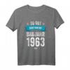 Deko Geburtstag Mann Frau – Besonderer Jahrgang 1963 T-Shirt mit Karte, Torte und Tischdeko für eine lustige Geburtstagsüberraschung