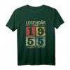 Legendär Seit 1955 Vintage T-Shirt zum 66. Geburtstag - Perfektes Geschenk für Jahrgang 1955, Männer und Frauen