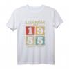 Legendär Seit 1955 Vintage T-Shirt zum 66. Geburtstag - Perfektes Geschenk für Jahrgang 1955, Männer und Frauen