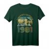 HapOwl T-Shirt für Männer & Frauen - Retro Vintage Design zum 40. Jubiläum, Party Outfit & Geschenkidee für 1981 Geborene