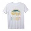 HapOwl T-Shirt für Männer & Frauen - Retro Vintage Design zum 40. Jubiläum, Party Outfit & Geschenkidee für 1981 Geborene