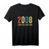 Geburtstagsgeschenk Frau & Mann Jahrgang 2008 - Limited Edition Vintage Grafik T-Shirt, lustige Retro Geschenkidee