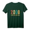 Geburtstagsgeschenk Frau & Mann Jahrgang 2008 - Limited Edition Vintage Grafik T-Shirt, lustige Retro Geschenkidee
