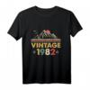 38. Geburtstag T-Shirt - Vintage 1982 Jahrgang Geschenk für Männer & Frauen, Retro Style, Perfekt für den 38. Geburtstag