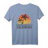 Retro Huntington Beach Surfen T-Shirt - Vintage California Orange County Surfer Design mit Sonnenuntergang, ideales Geschenk für Surfer und Strandliebhaber