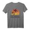 Retro Huntington Beach Surfen T-Shirt - Vintage California Orange County Surfer Design mit Sonnenuntergang, ideales Geschenk für Surfer und Strandliebhaber