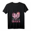 Damen Geburtstag T-Shirt 40 Jahre Alt - Birthday Queen Krone V-Ausschnitt für Frauen zum HapOwl