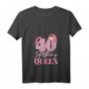 Damen Geburtstag T-Shirt 40 Jahre Alt - Birthday Queen Krone V-Ausschnitt für Frauen zum HapOwl