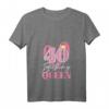 Damen Geburtstag T-Shirt 40 Jahre Alt - Birthday Queen Krone V-Ausschnitt für Frauen zum HapOwl
