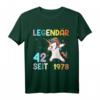 42. Geburtstag Frau T-Shirt - Lustiges Einhorn Geschenk für Damen, Jahrgang 1978, Party Deko & Überraschungsidee