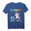 42. Geburtstag Frau T-Shirt - Lustiges Einhorn Geschenk für Damen, Jahrgang 1978, Party Deko & Überraschungsidee