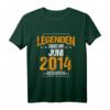 Kinder Legenden Sind Im Juni 2014 Geboren Geburtstag Jahrgang T-Shirt – Witziges Vintage Geschenk für Kinder und Geburtstagsfeier