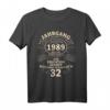 32. Geburtstag Geschenk für Mann - Mythos Legend Jahrgang 1989 T-Shirt für Geburtstag, Vater, Opa & Onkel