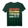 Legendär Seit Februar 1975 Geboren - Vintage Geburtstag T-Shirt für Damen und Herren, perfekte Geschenkidee für den Jahrgang 1975
