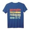 Legendär Seit Februar 1975 Geboren - Vintage Geburtstag T-Shirt für Damen und Herren, perfekte Geschenkidee für den Jahrgang 1975