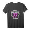 77 Jahre T-Shirt für Frauen & Männer - Geburtstagsgeschenk 1945, lustiges Party-Shirt & Dekoration für den 77. Geburtstag