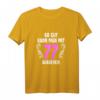 77 Jahre T-Shirt für Frauen & Männer - Geburtstagsgeschenk 1945, lustiges Party-Shirt & Dekoration für den 77. Geburtstag