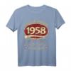 65. Geburtstag T-Shirt 1958 – Lustiges Retro Outfit für Männer, die stolz auf ihr Geburtsjahr sind