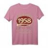 65. Geburtstag T-Shirt 1958 – Lustiges Retro Outfit für Männer, die stolz auf ihr Geburtsjahr sind