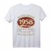 65. Geburtstag T-Shirt 1958 – Lustiges Retro Outfit für Männer, die stolz auf ihr Geburtsjahr sind