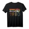 Jahrgang 1980 Awesome since 1980 Retro Vintage Geburtstag T-Shirt – Perfektes Geschenk für Nostalgie-Fans & Geburtstagsdeko für Damen & Herren