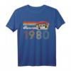 Jahrgang 1980 Awesome since 1980 Retro Vintage Geburtstag T-Shirt – Perfektes Geschenk für Nostalgie-Fans & Geburtstagsdeko für Damen & Herren