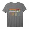Jahrgang 1980 Awesome since 1980 Retro Vintage Geburtstag T-Shirt – Perfektes Geschenk für Nostalgie-Fans & Geburtstagsdeko für Damen & Herren