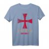 Templer Kreuz Eiche Insel Nova Scotia - Distressed Design T-Shirt für Schatzsucher und Mystery-Liebhaber, perfektes Geschenk